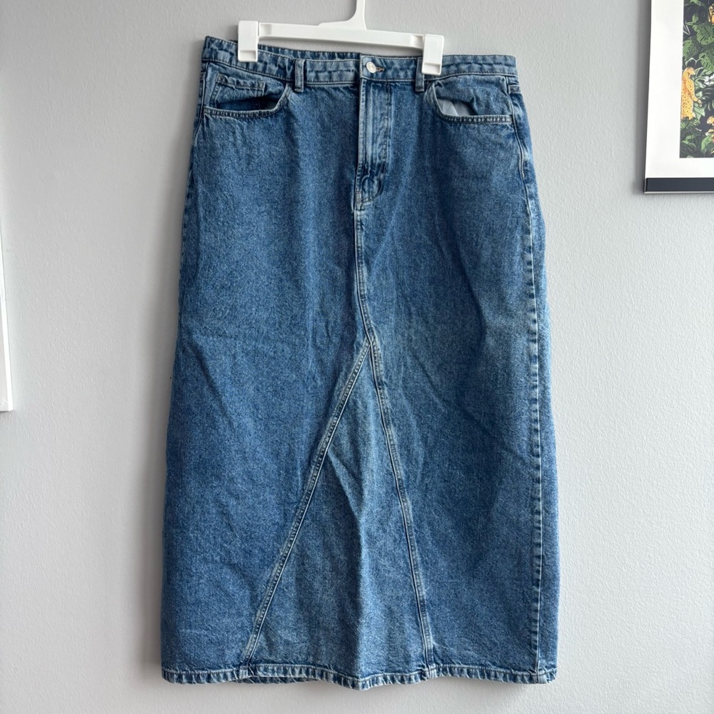 🩵Denim Midi Skirt